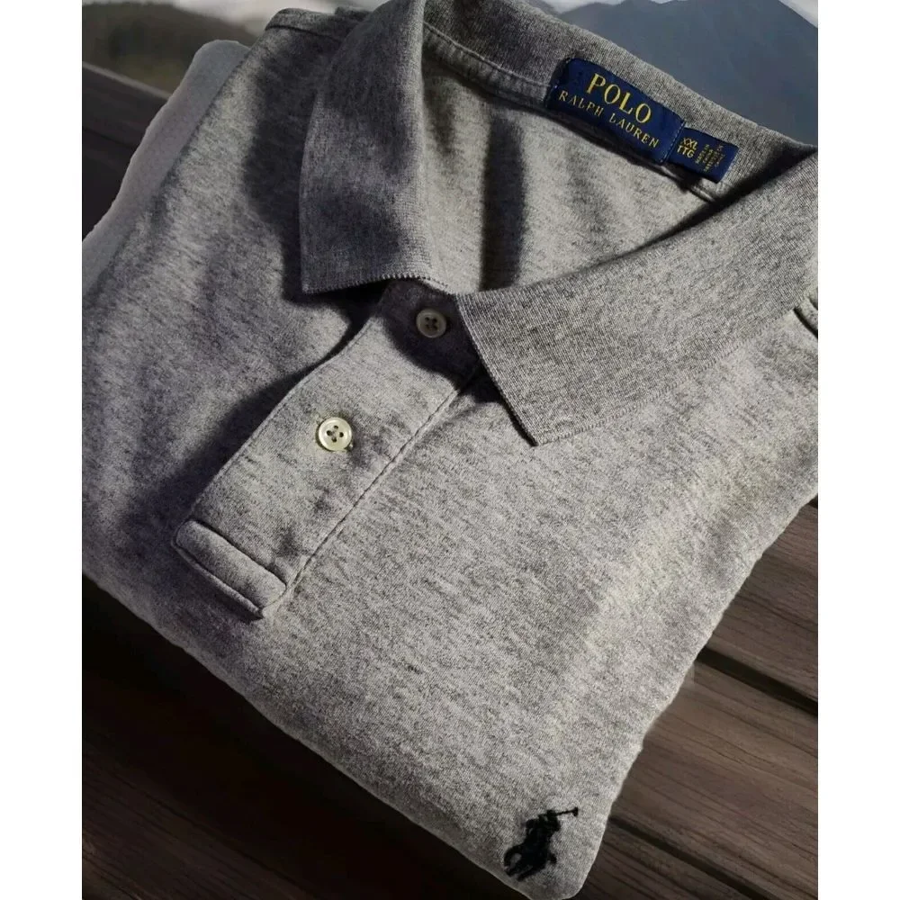 Ralph Lauren Performance Polo Shirt Mens XXL Gray Classic Fit 739